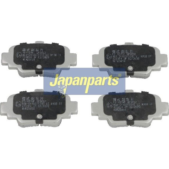 Japanparts Bremsbeläge PP-197AF Japanparts Bremsbeläge PP-197AF
