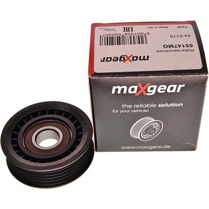 MAXGEAR Keilrippenriemen-Umlenk-/Führungsrolle 55147MG 54-0115 MAXGEAR Keilrippenriemen-Umlenk-/Führungsrolle 55147MG 54-0115