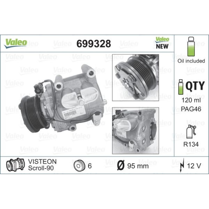 Valeo Kompressor 699328 Valeo Kompressor 699328