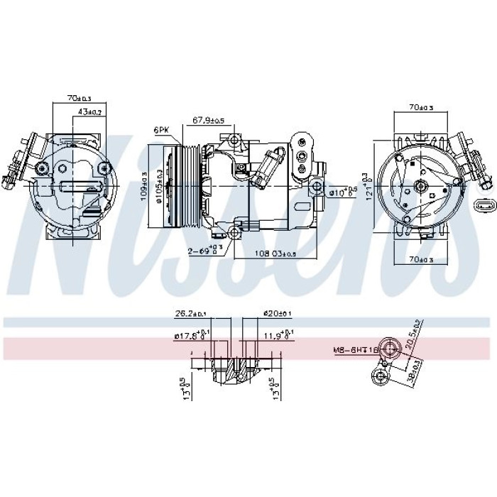 Nissens Klimakompressor PKW 89356 Nissens Klimakompressor PKW 89356