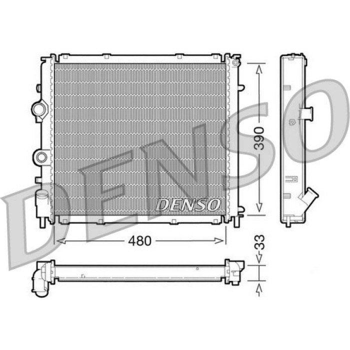 Denso Motorkühler DRM23011 Denso Motorkühler DRM23011