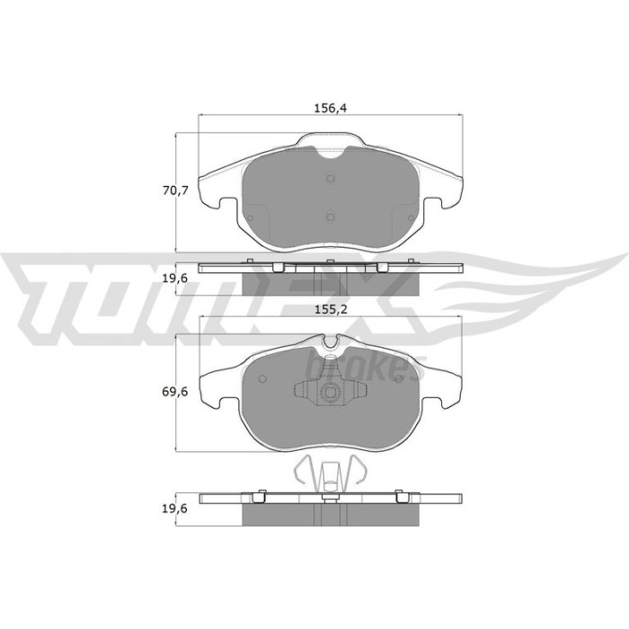 TX 13-04 TOMEX brakes Bremsbelagsatz, Scheibenbremse TX 13-04 TX 13-04 TOMEX brakes Bremsbelagsatz, Scheibenbremse TX 13-04