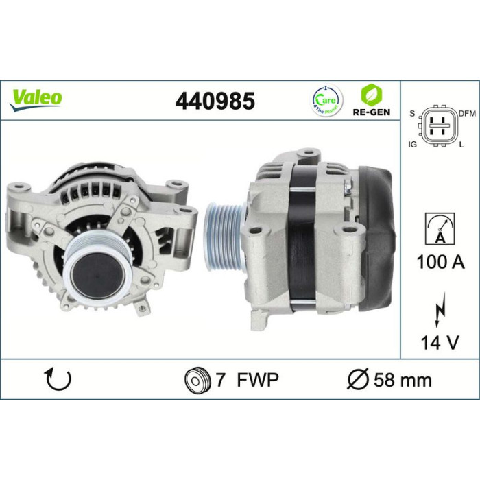 Valeo Lichtmaschine 440985 Valeo Lichtmaschine 440985