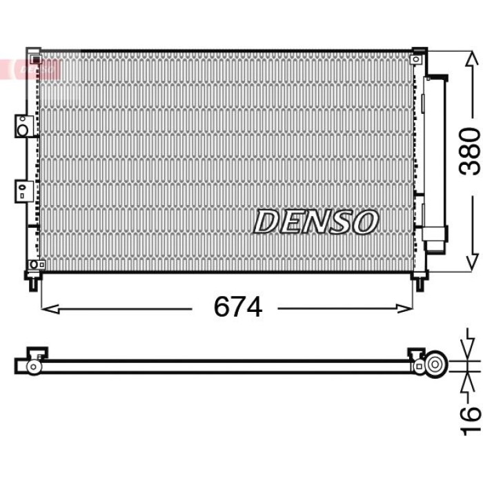 Denso Klimakondensator DCN40014 Denso Klimakondensator DCN40014