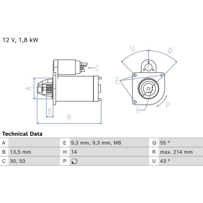 Bosch Starter 0 986 026 400 Bosch Starter 0 986 026 400