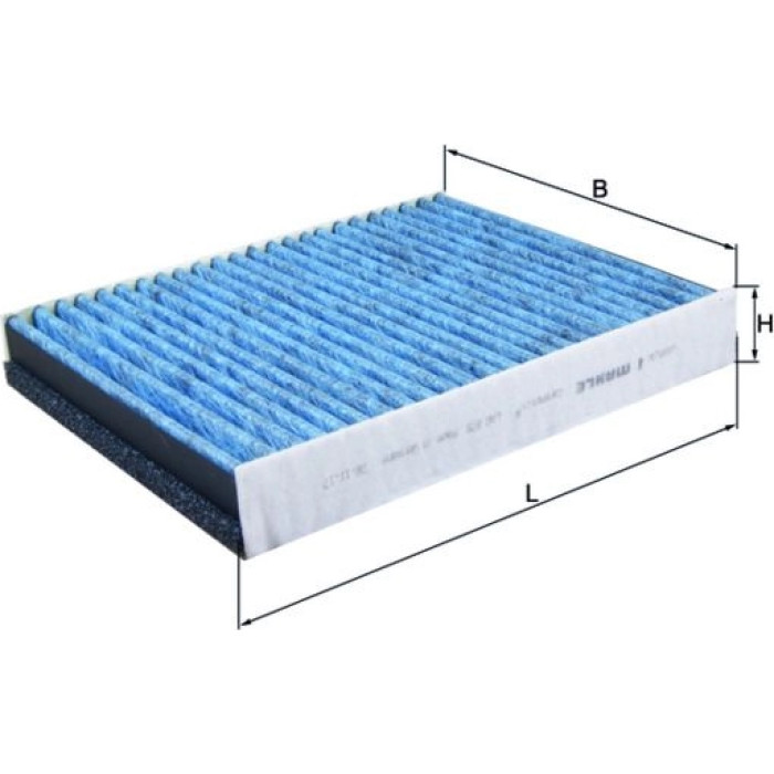 LAO 875 MAHLE Innenraumfilter 875, Aktivkohlefilter, antiallergisch, antibakteriell – u. a. für Ford Focus III, Turnier, C-Max II (DXA/CB7, DXA/CEU) – OE Nummer 1709013 - l LAO 875 MAHLE Innenraumfilter 875, Aktivkohlefilter, antiallergisch, antibakteriell – u. a. für Ford Focus III, Turnier, C-Max II (DXA/CB7, DXA/CEU) – OE Nummer 1709013 - l