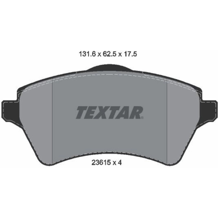 Textar Bremsbelagsatz 2361501 Textar Bremsbelagsatz 2361501