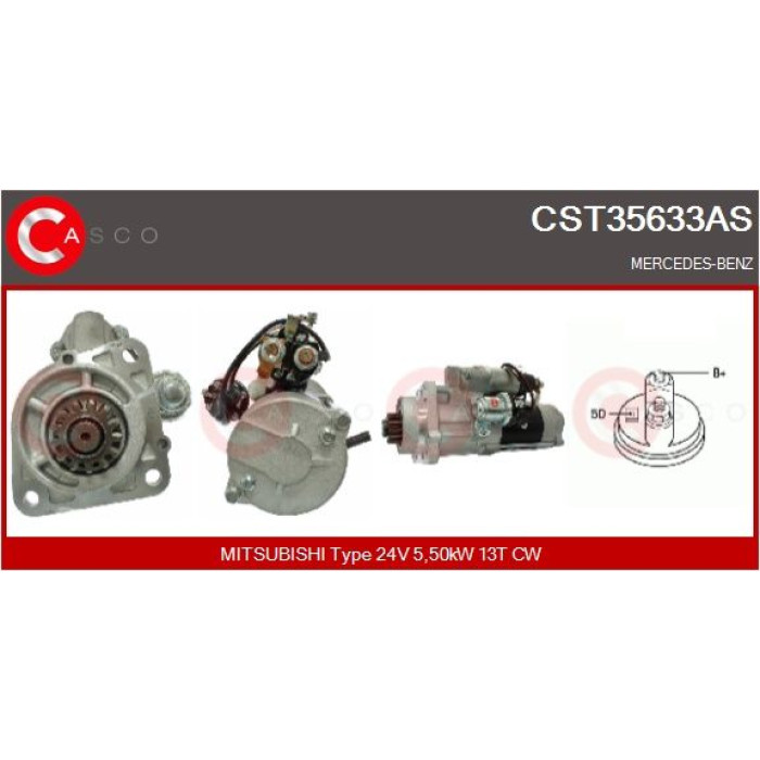 CASCO Anlasser CST35633AS CASCO Anlasser CST35633AS
