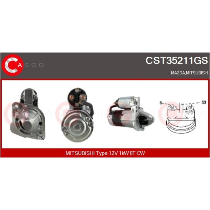 CASCO Anlasser CST35211GS CASCO Anlasser CST35211GS