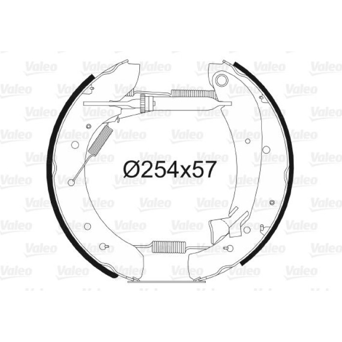 Valeo Bremsbacken 554881 Valeo Bremsbacken 554881