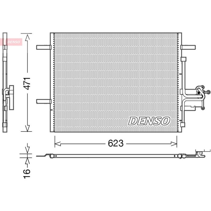 Denso Klimakondensator DCN33010 Denso Klimakondensator DCN33010