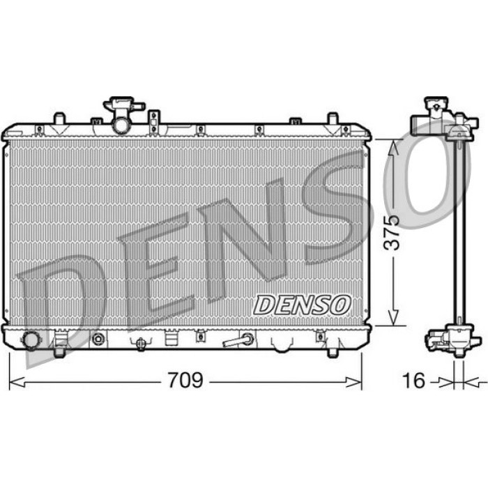Denso Motorkühler DRM47024 Denso Motorkühler DRM47024