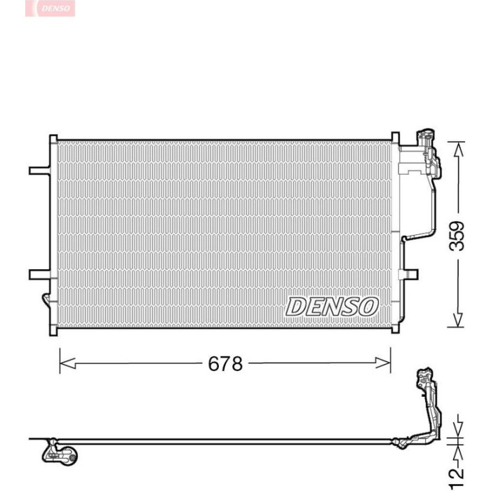 Denso Klimakondensator DCN44010 Denso Klimakondensator DCN44010