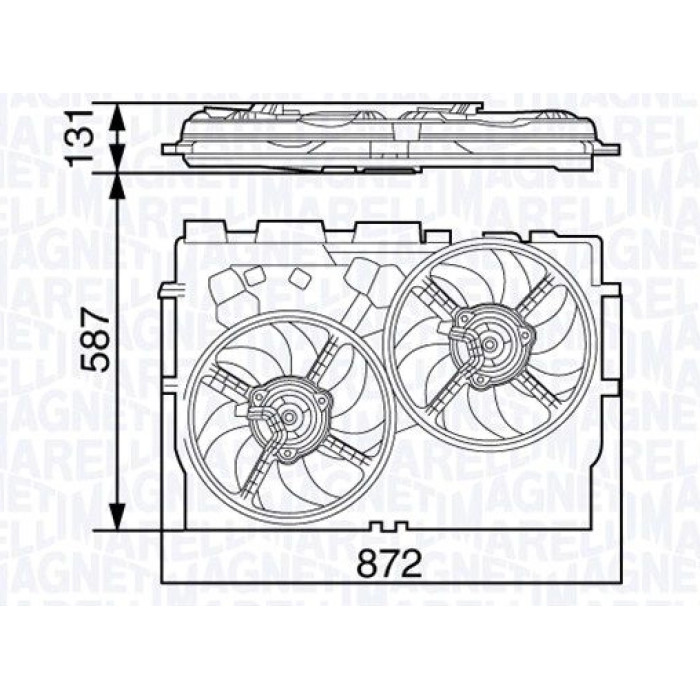 Magneti Marelli Kühlerlüfter 069422582010 Magneti Marelli Kühlerlüfter 069422582010