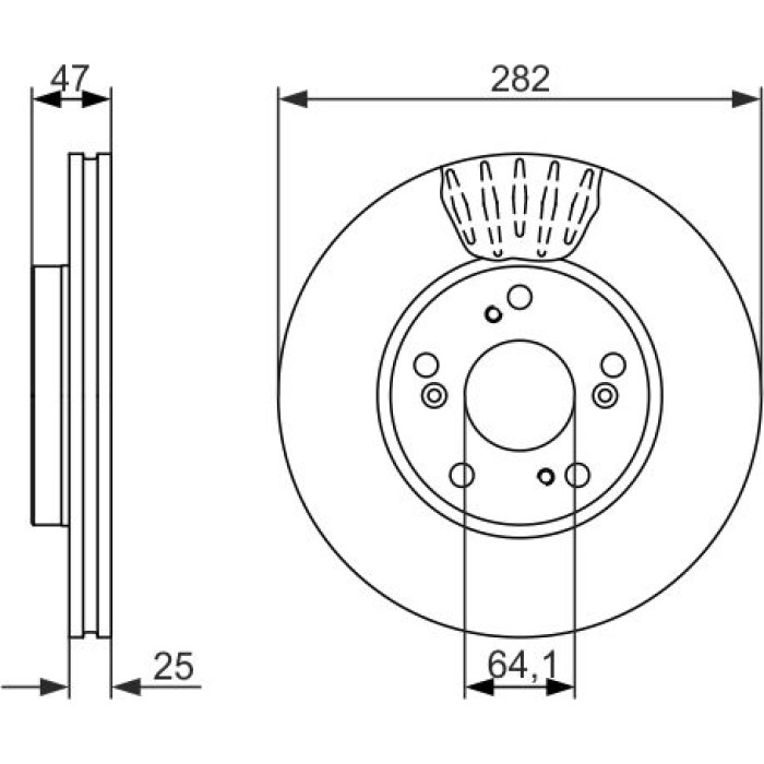 Bosch Bremsscheibe 0 986 479 686 Bosch Bremsscheibe 0 986 479 686