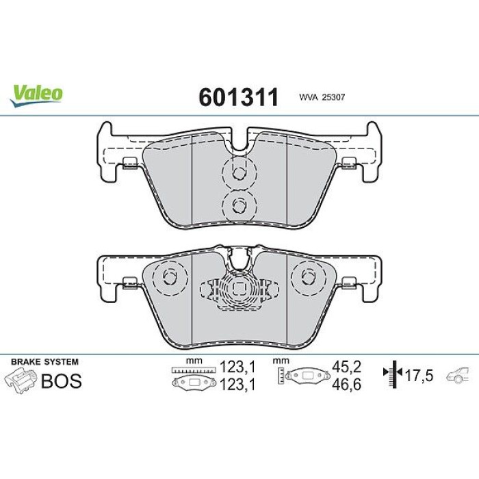 Valeo Bremsbelagsatz 601311