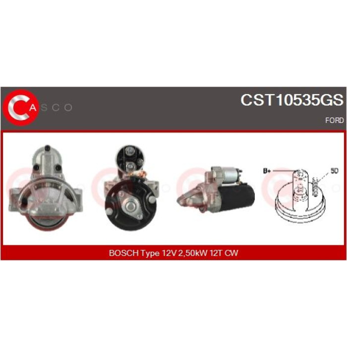 CASCO Anlasser CST10535GS CASCO Anlasser CST10535GS