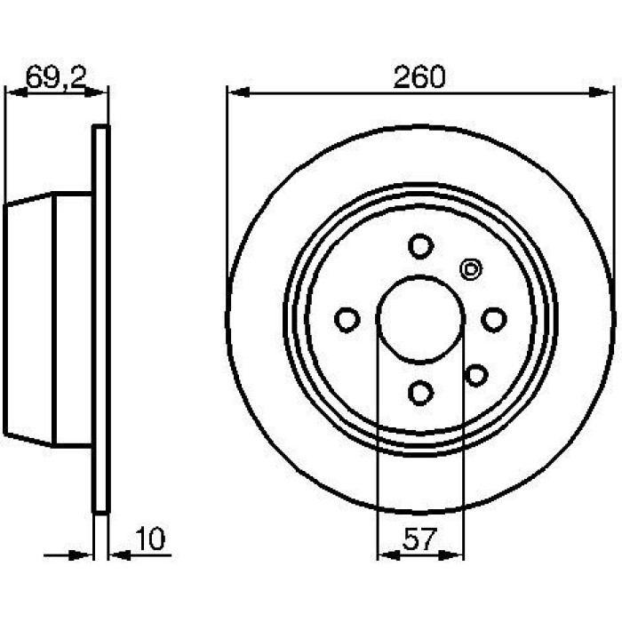 Bosch Bremsscheibe Hinterachse 0 986 478 086 Bosch Bremsscheibe Hinterachse 0 986 478 086