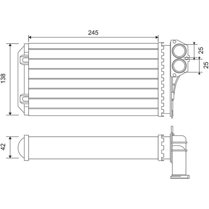 Valeo Wärmetauscher 812221 Valeo Wärmetauscher 812221