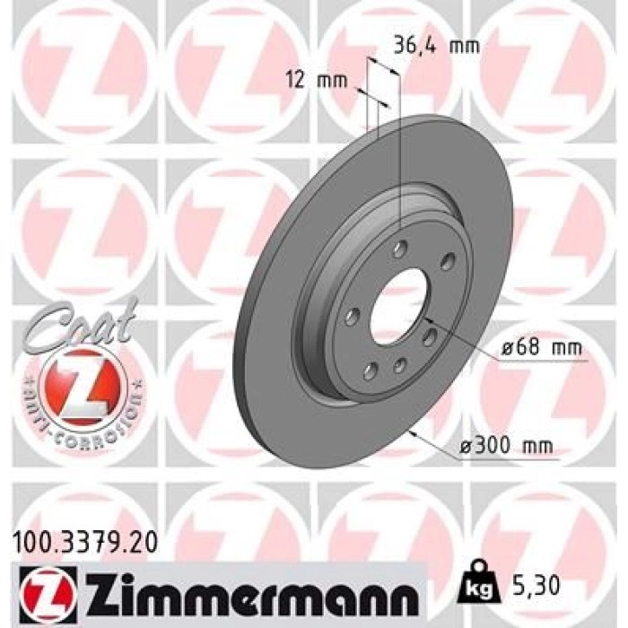 100.3379.20 Zimmermann Bremsscheibe 100.3379.20 100.3379.20 Zimmermann Bremsscheibe 100.3379.20