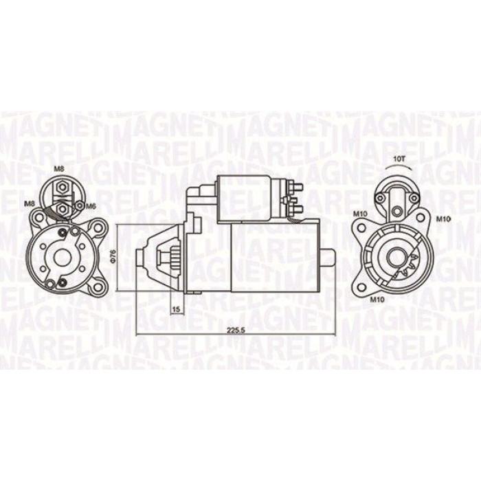 Magneti Marelli Anlasser 063721336010 Magneti Marelli Anlasser 063721336010