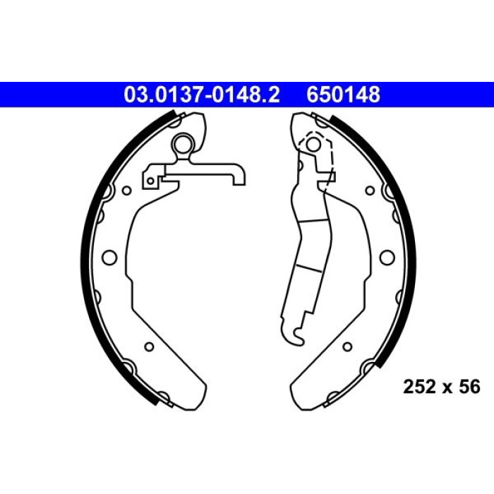 ATE Bremsbackensatz 03.0137-0148.2 ATE Bremsbackensatz 03.0137-0148.2