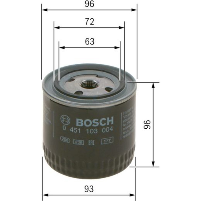Bosch Ölfilter 0 451 103 004 Bosch Ölfilter 0 451 103 004