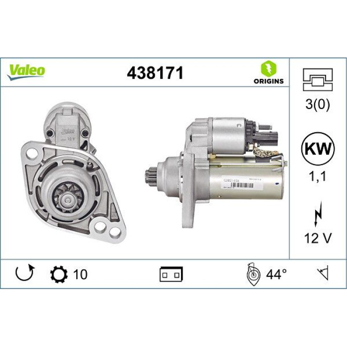 438171 Valeo Anlasser 438171 438171 Valeo Anlasser 438171