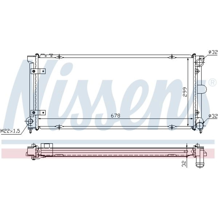 Nissens Wasserkühler PKW 640041 Nissens Wasserkühler PKW 640041