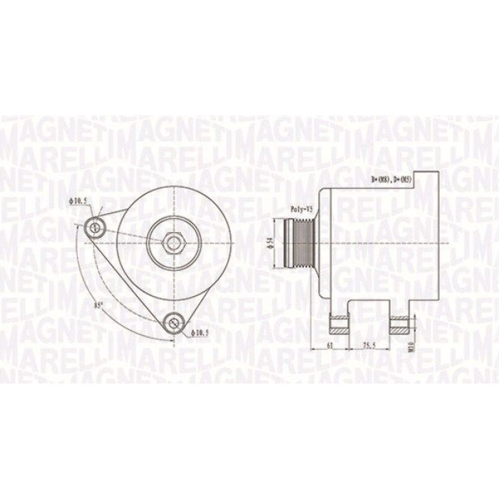 Magneti Marelli Lichtmaschine 063731559010 Magneti Marelli Lichtmaschine 063731559010