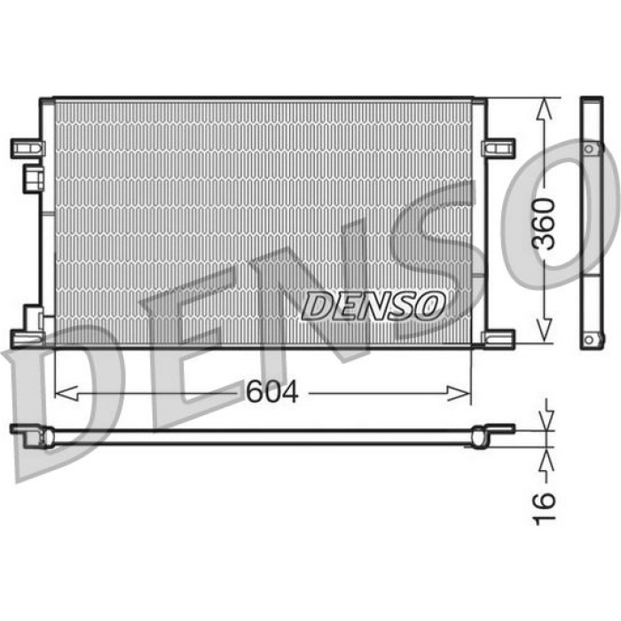 Denso Klimakondensator DCN23019 Denso Klimakondensator DCN23019