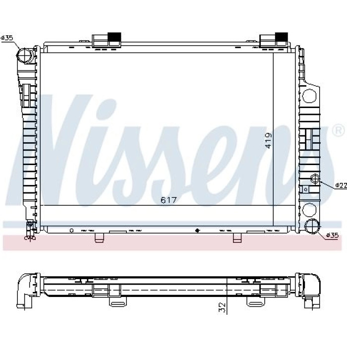Nissens Wasserkühler PKW 62750A Nissens Wasserkühler PKW 62750A