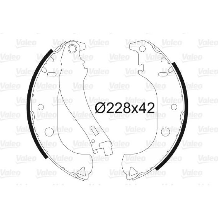 Valeo Bremsbacken 562806 Valeo Bremsbacken 562806