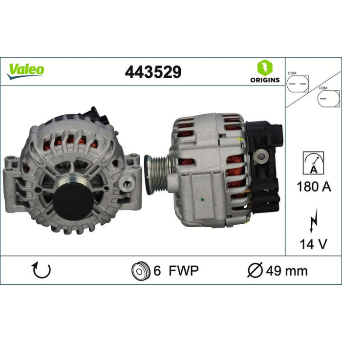 Valeo Lichtmaschine 443529 Valeo Lichtmaschine 443529