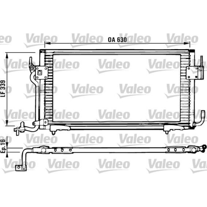 Valeo Klimakondensator 816984 Valeo Klimakondensator 816984