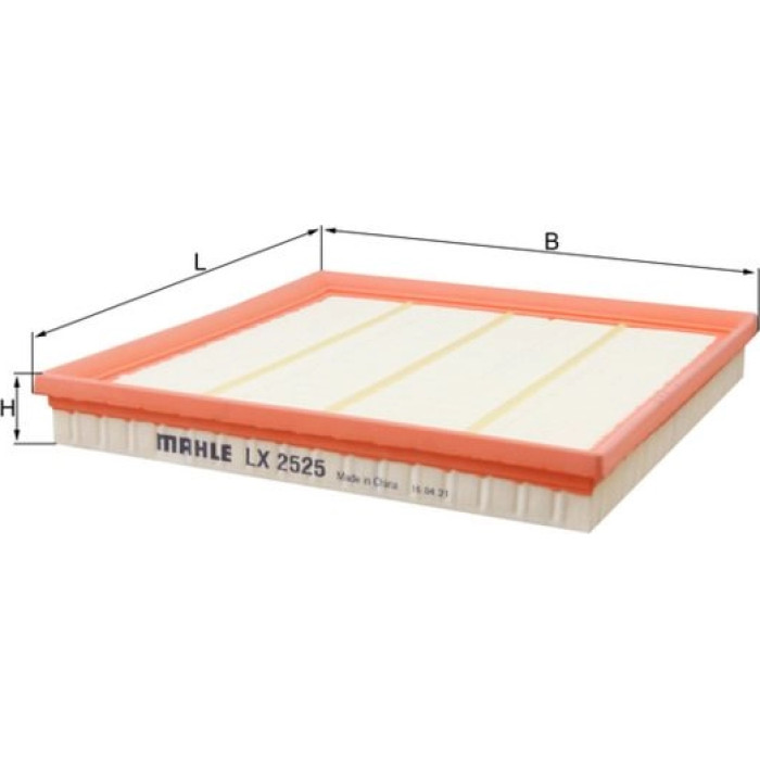 MAHLE Luftfilter LX 2525 MAHLE Luftfilter LX 2525