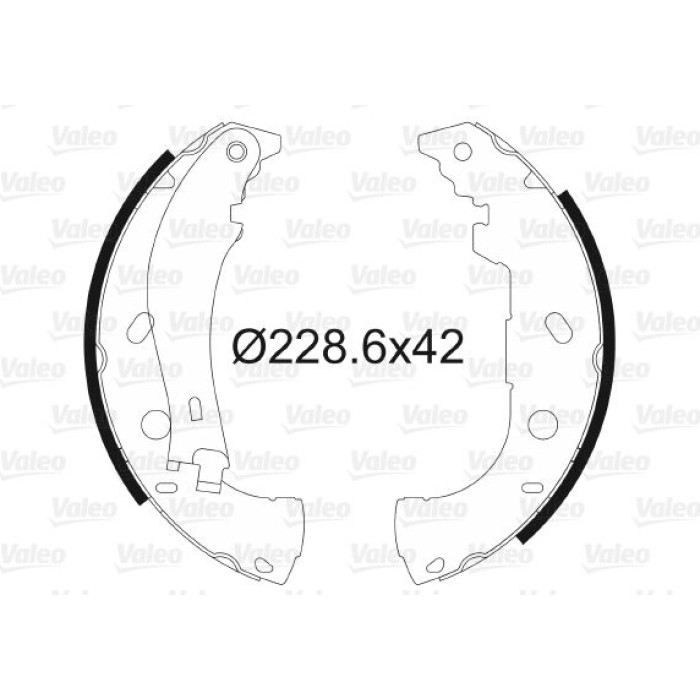 Valeo Bremsbacken 562646 Valeo Bremsbacken 562646