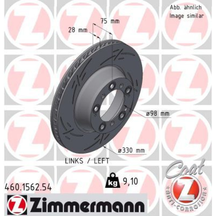 Zimmermann Bremsscheibe 460.1562.54 Zimmermann Bremsscheibe 460.1562.54