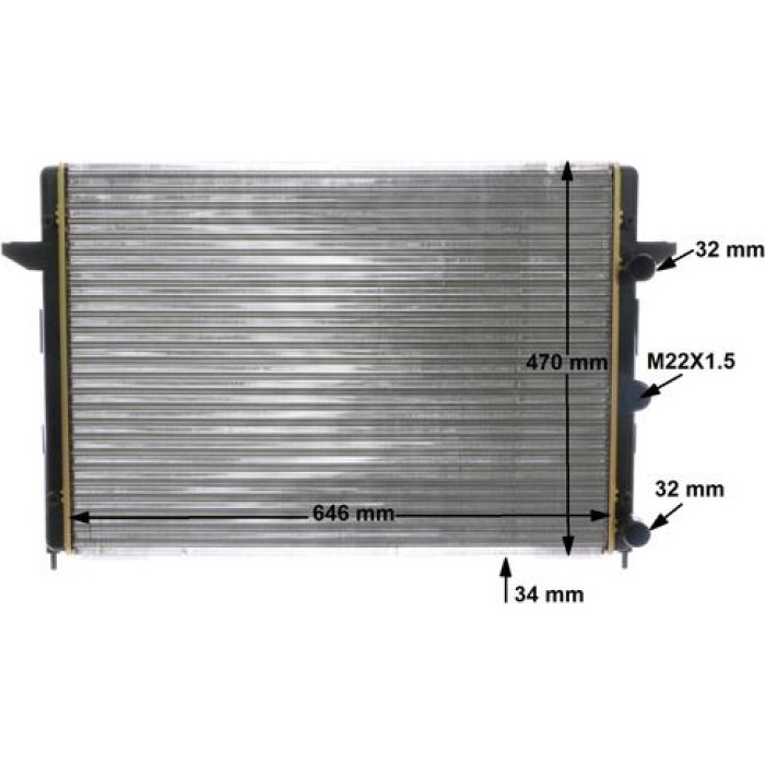 MAHLE Kühler, Motorkühlung CR 639 000S MAHLE Kühler, Motorkühlung CR 639 000S