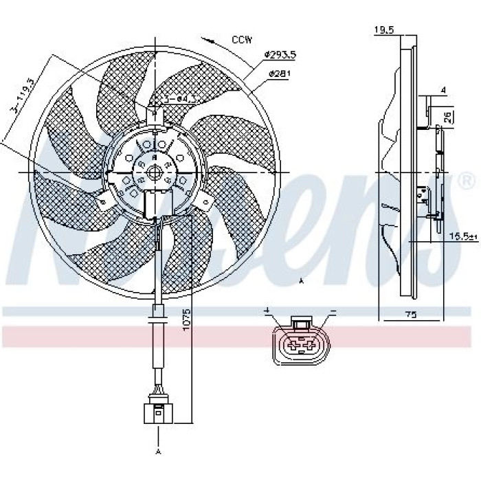 Nissens Kühlerlüfter PKW 85806 Nissens Kühlerlüfter PKW 85806