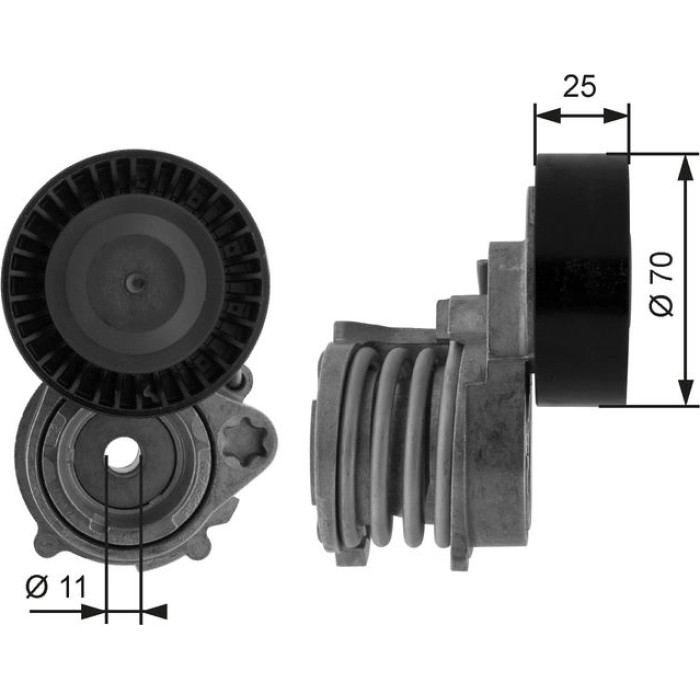 Gates Spannrolle T38384 Gates Spannrolle T38384