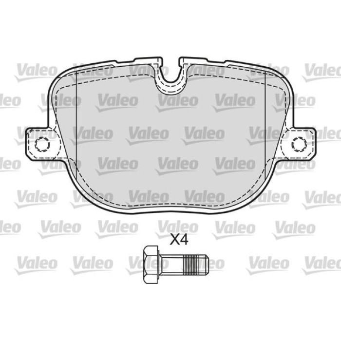 Valeo Bremsbelagsatz 601655 Valeo Bremsbelagsatz 601655