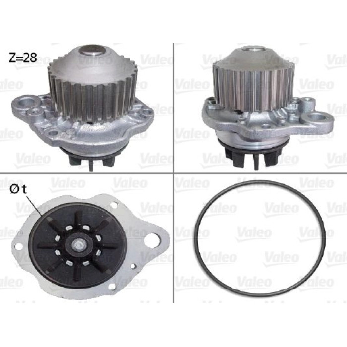 Valeo Wasserpumpe / Kühlmittelpumpe 506643 Valeo Wasserpumpe / Kühlmittelpumpe 506643