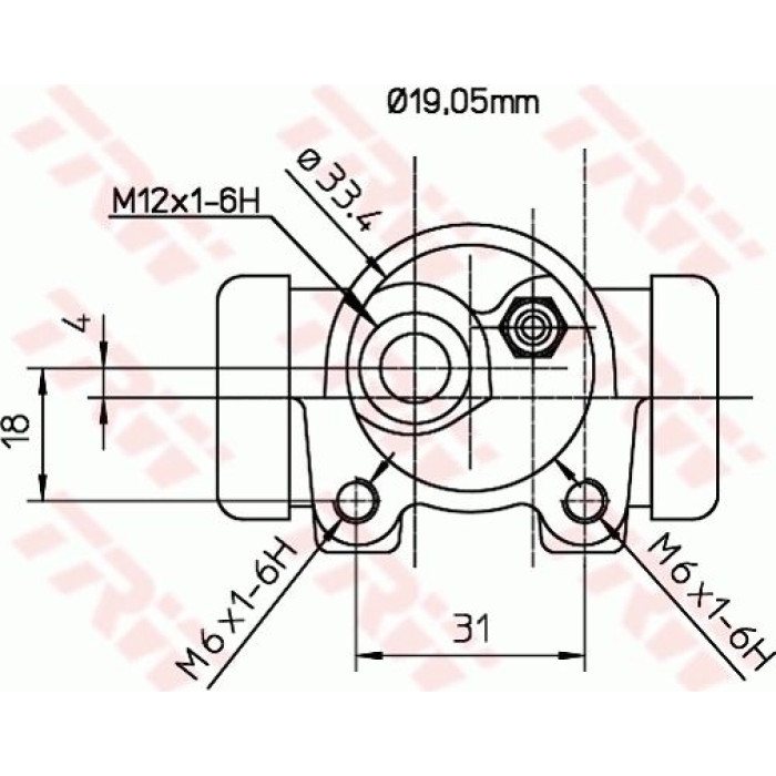 TRW Radbremszylinder BWD130 TRW Radbremszylinder BWD130