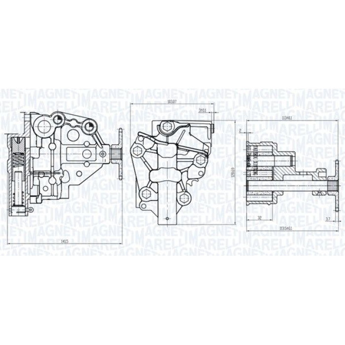Magneti Marelli Ölpumpe OP0020 Magneti Marelli Ölpumpe OP0020