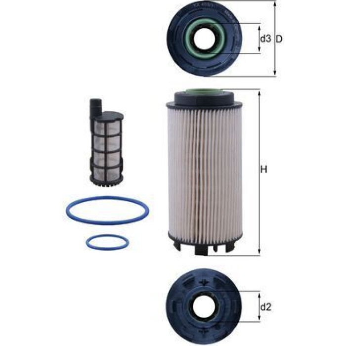 MAHLE Kraftstofffilter KX 403/1KIT MAHLE Kraftstofffilter KX 403/1KIT