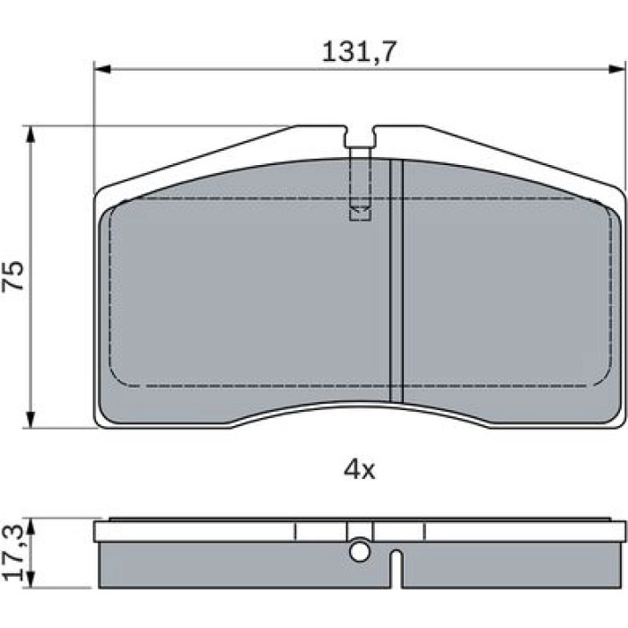 Bosch Bremsbelagsatz 0 986 494 950 Bosch Bremsbelagsatz 0 986 494 950