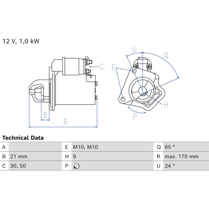 Bosch Starter 0 986 028 080 Bosch Starter 0 986 028 080