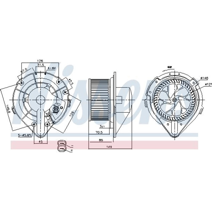 Nissens Innenraumgebläse 87064 Nissens Innenraumgebläse 87064