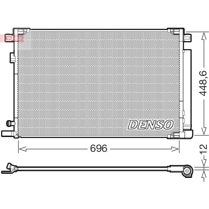 Denso Klimakondensator DCN50128 Denso Klimakondensator DCN50128